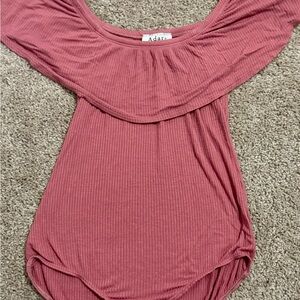 Women's Mauve Off-Shoulder Bodysuit